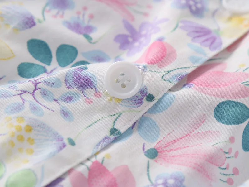 Тканые хлопковые пижамы женские s с длинными рукавами Pijama Mujer с отложным воротником пижамы женские пижамы с рисунком Домашняя одежда для сна