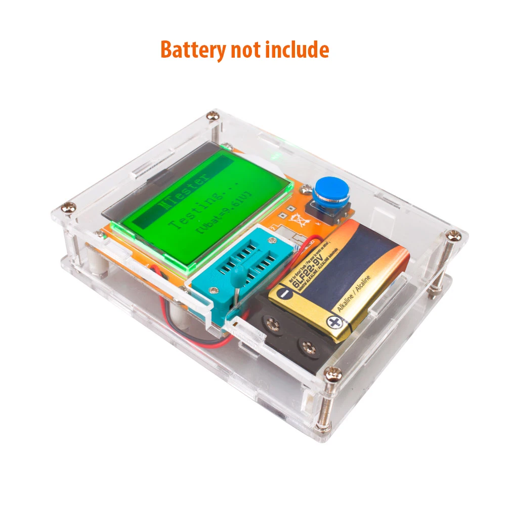 Транзистор тестер ESR Mega328 цифровой V2.68 ESR-T4 Диод Триод Емкость MOS/PNP/NPN LCR 12864 ЖК-экран тестер
