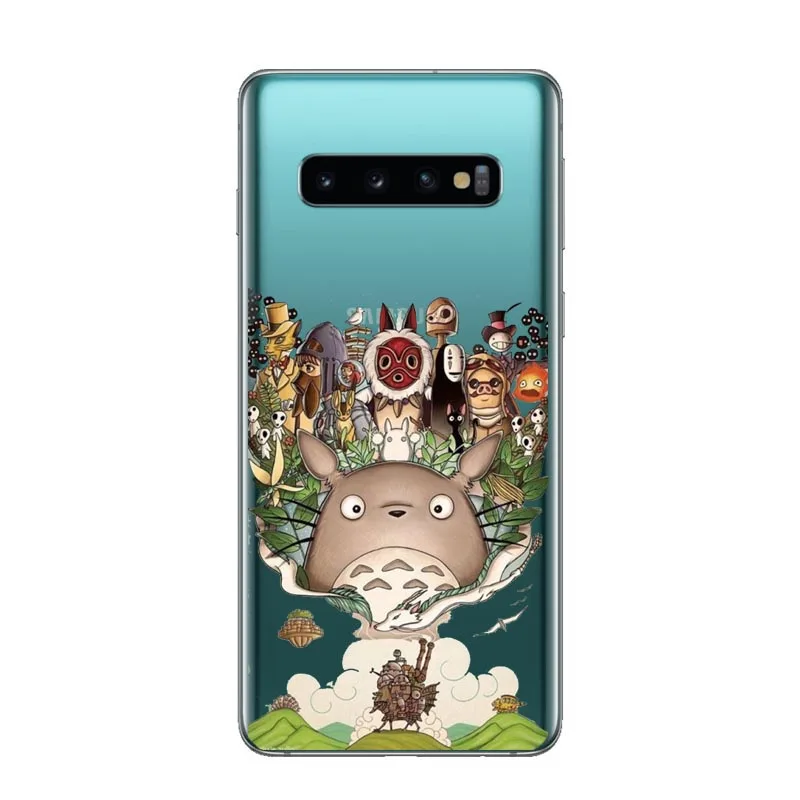 TPU МИЛЫЙ Тоторо Унесенные призраками Ghibli Аниме Миядзаки мягкий чехол для Samsung Galaxy J3 J5 J7 J7 ЕС J6 J8 NOTE 8, 9 - Цвет: TPU