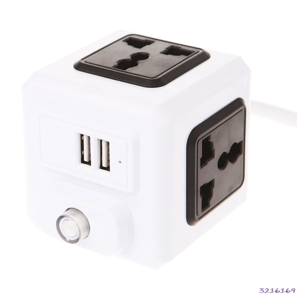 Умный дом Cube EU/US/UK Plug 4 Внешний адаптер-удлинитель универсальная розетка-38