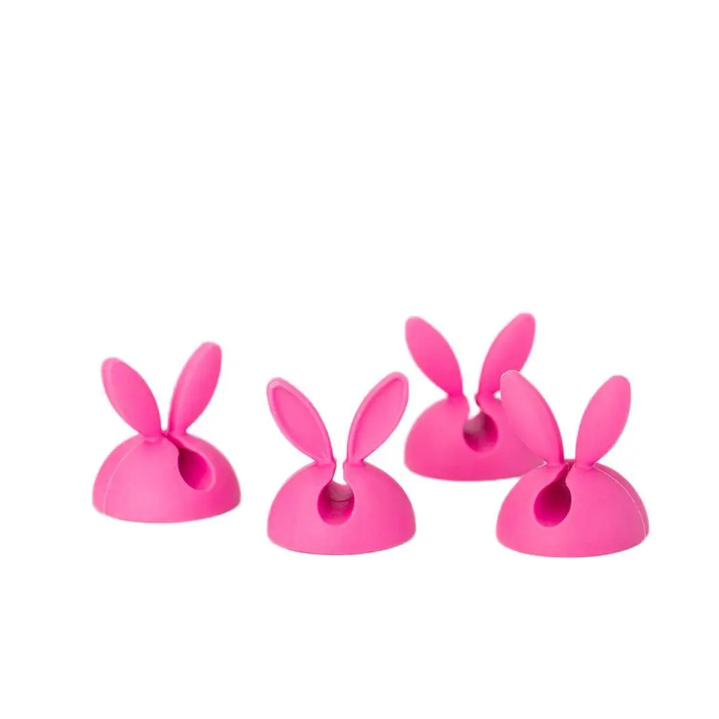 Милый практичный кролик в форме уха USB розовый красный зеленый синий кабель