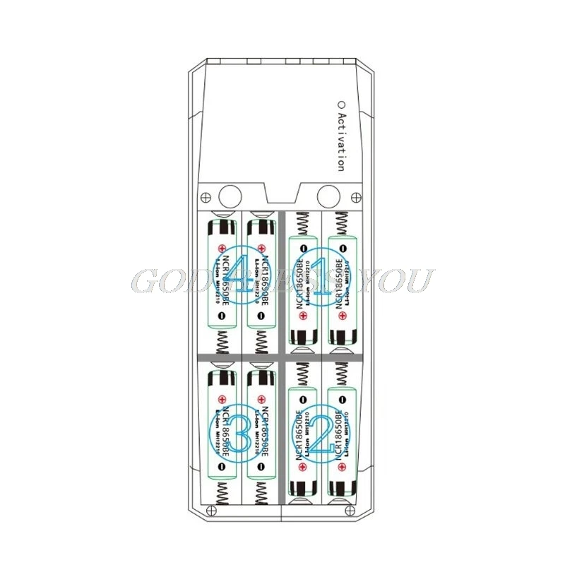 (Без аккумулятора) чехол для быстрой зарядки двойной USB QC 3 0 + Type C PD DC выход 8x18650
