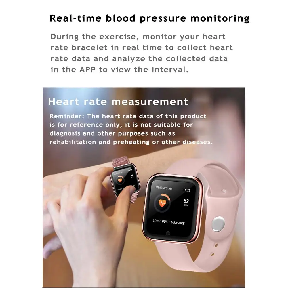 Смарт браслет T80 фитнес трекер пульсометр кровяное давление кислородный