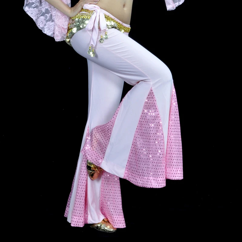 Костюм для танца живота длинные брюки годе с блестками тренировочная