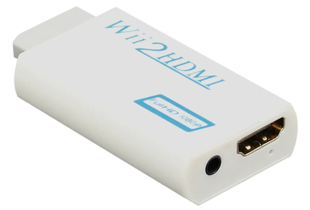 Белый для wii к HDMI wii 2 HDMI адаптер конвертер Full HD 1080 P выход 3,5 мм аудио видео выход