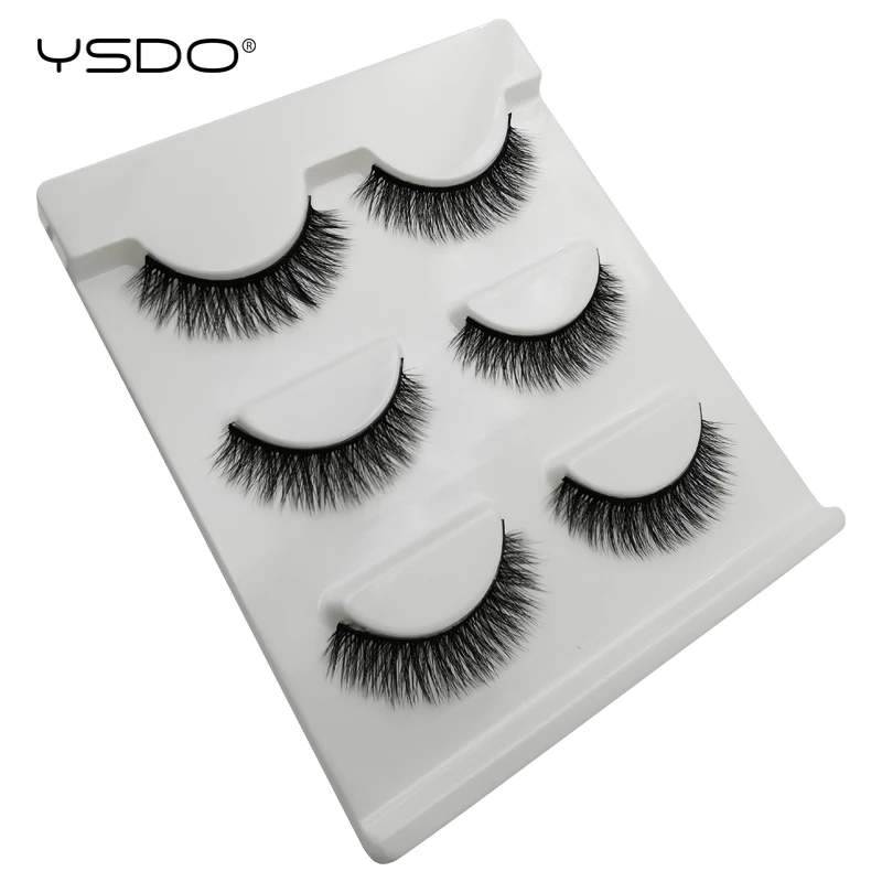 YSDO 1 коробка искусственные ресницы 3d из норки для макияжа 3 пары | Красота и