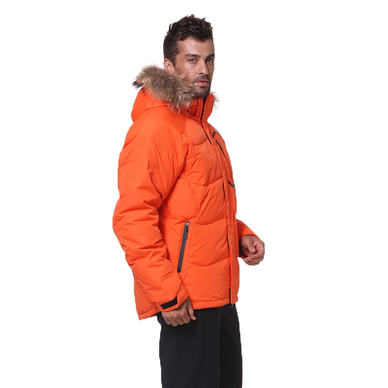 2022 Winter Men Down Jacket Warm Down Coats Hooded Real Raccoon Fur Winter Jacket Men Waterproof Windproof Man Jackets Outwear