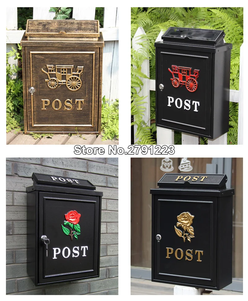 Американский пасторальный настенный почтовый ящик в стиле ретро большой для