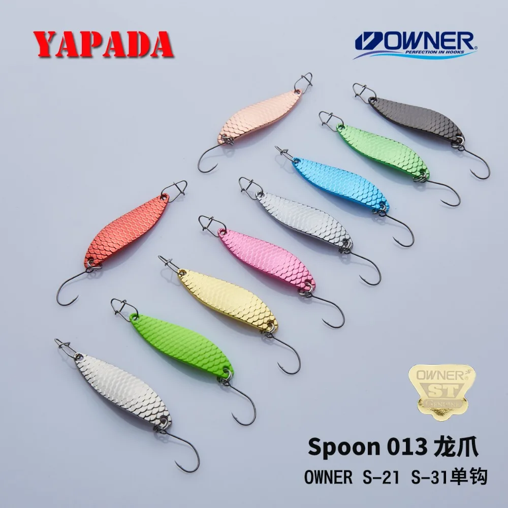 YAPADA Spoon 013 Loong caw 2g/3g OWNER одинарный крючок 32 38 мм многоцветная металлическая