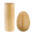 Круглый Деревянный шейкер Maraca с песочным яйцом, детский музыкальный инструмент