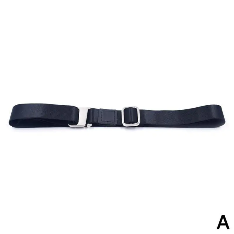 Black Color 120cm Fashion Shirt Holder Adjustable Near Shirt Stay Best Tuck It Belt for Women Men Work Interview - Цвет: A