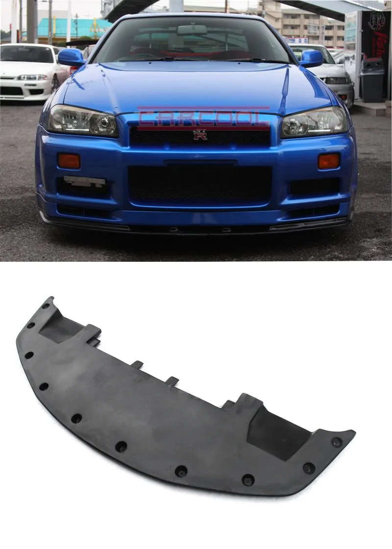 Запчасти для автотюнинга для 1999-2002 Skyline R34 GTR OEM Стиль переднего бампера Nismo Стиль Стекло волокно внизу для губ с поддона картера