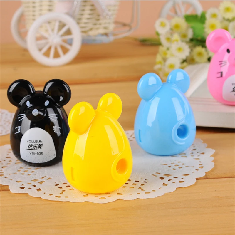 Милые Мультяшные мыши животных точилка для карандашей Kawaii мышь карандаш Режущий инструмент для студентов офисные школьные принадлежности корейские канцелярские принадлежности