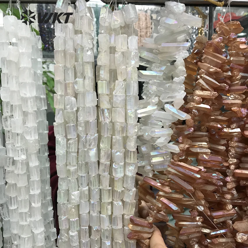 WT-G262 Wholesale Fashion Design Natural Angel aura quartz size 10*15mm each beads 16&quot inch in one strand For Women jewelry | Украшения