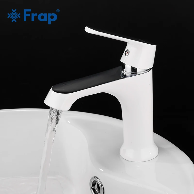 Смеситель для раковины FRAP s белый оранжевый зеленый смеситель в ванную комнату