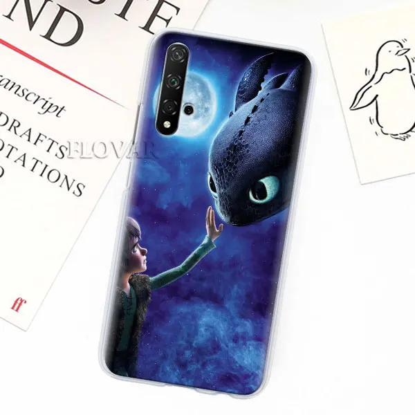 Чехол для телефона, чехол для Honor 20 Pro 9 10 Lite 8X 8A 8C 8S 7A 7S Y7 Y9 V20, Беззубик, Как приручить дракона, Жесткий PC Ca - Цвет: 005