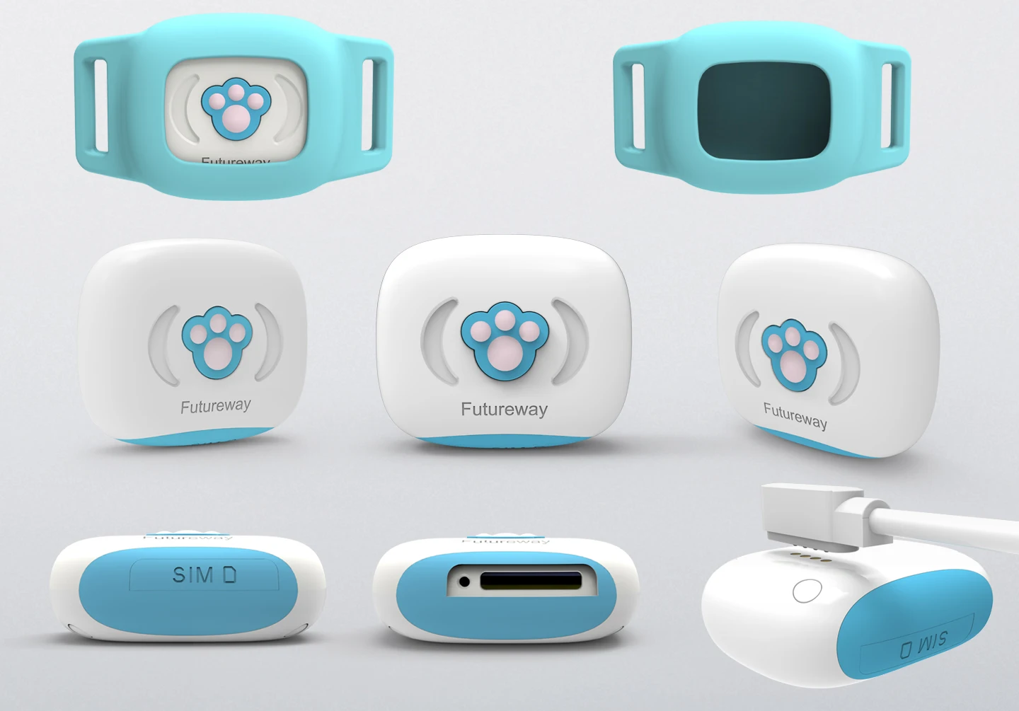 Смарт водонепроницаемый IP67 Мини Pet GPS AGPS LBS трекер ошейник для собаки кошки SMS