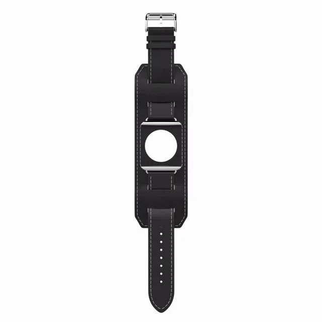 JANSIN кожаный ремешок-петля для Apple Watch серии 5 4 3 2 1 38 мм 42 мм браслет ремешок для iWatch серии 4 40 мм 44 мм аксессуары - Цвет ремешка: black