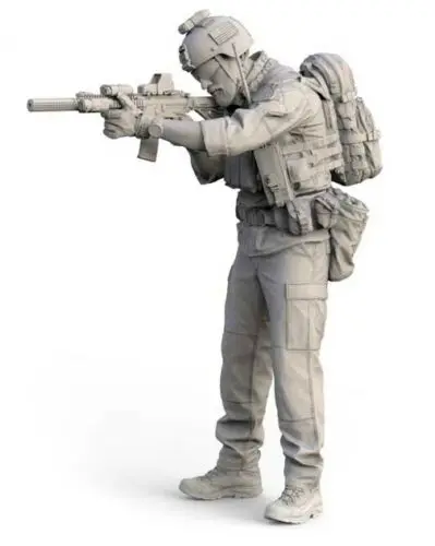 

1/35 US modern soldier stand man Resin figure Model kits Miniature gk Unassembly Unpainted