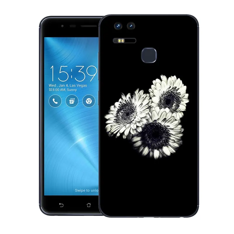 Модный чехол для Asus Zenfone 3 Zoom Ze553kl с кокосовым принтом мягкая задняя крышка из ТПУ