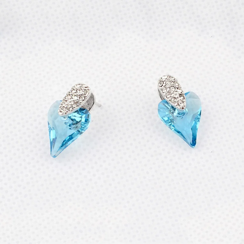 BAFFIN оригинальные кристаллы от Swarovski Мини Сердце серьги гвоздики для женщин Романтический Свадебные украшения