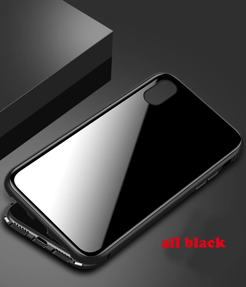 Магнитный чехол из закаленного стекла для Xiaomi Redmi Note 5 6 7 Mi 8 9 SE lite F1 100 шт./лот |