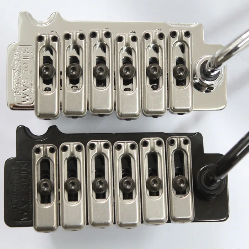 Фото Бридж для гитары Wilkinson WVS 50 II K, хромированный, черный, из Кореи №1