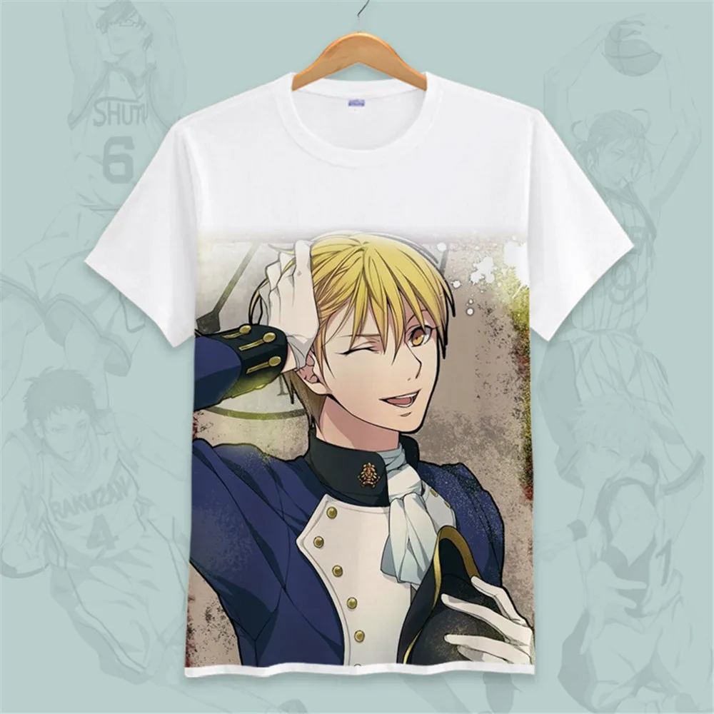 Косплей куроко нет корзины куроко футболки Тецуя аниме печатных футболки короткий рукав футболки Кагами Тайга повседневные летние топы