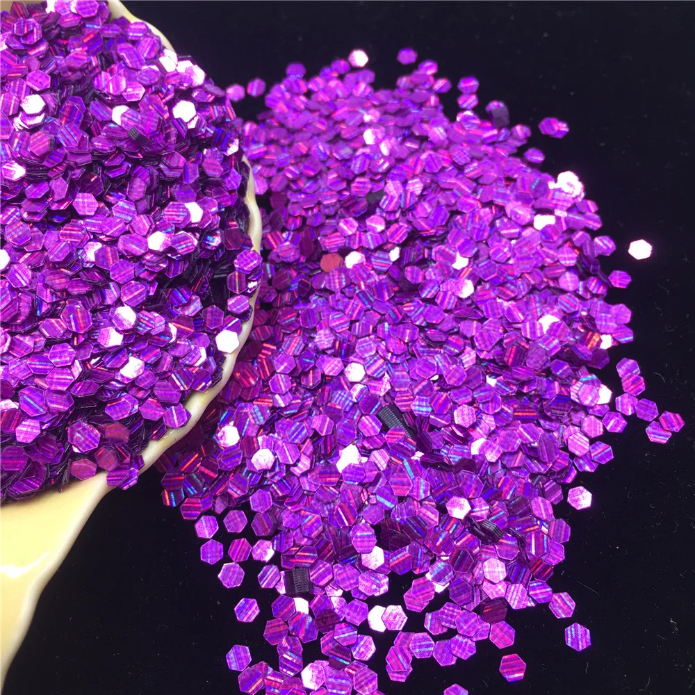 5500pcs 3mm Glitter Sequins PVC Laser Hexagonal Sequins for Crafts Paillette Sewing Decoration DIY Clothing Accessories