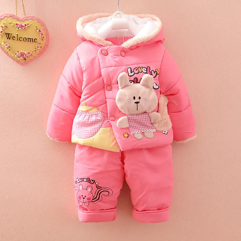 BibiCola/Рождественский комбинезон для маленьких девочек парки комплект одежды