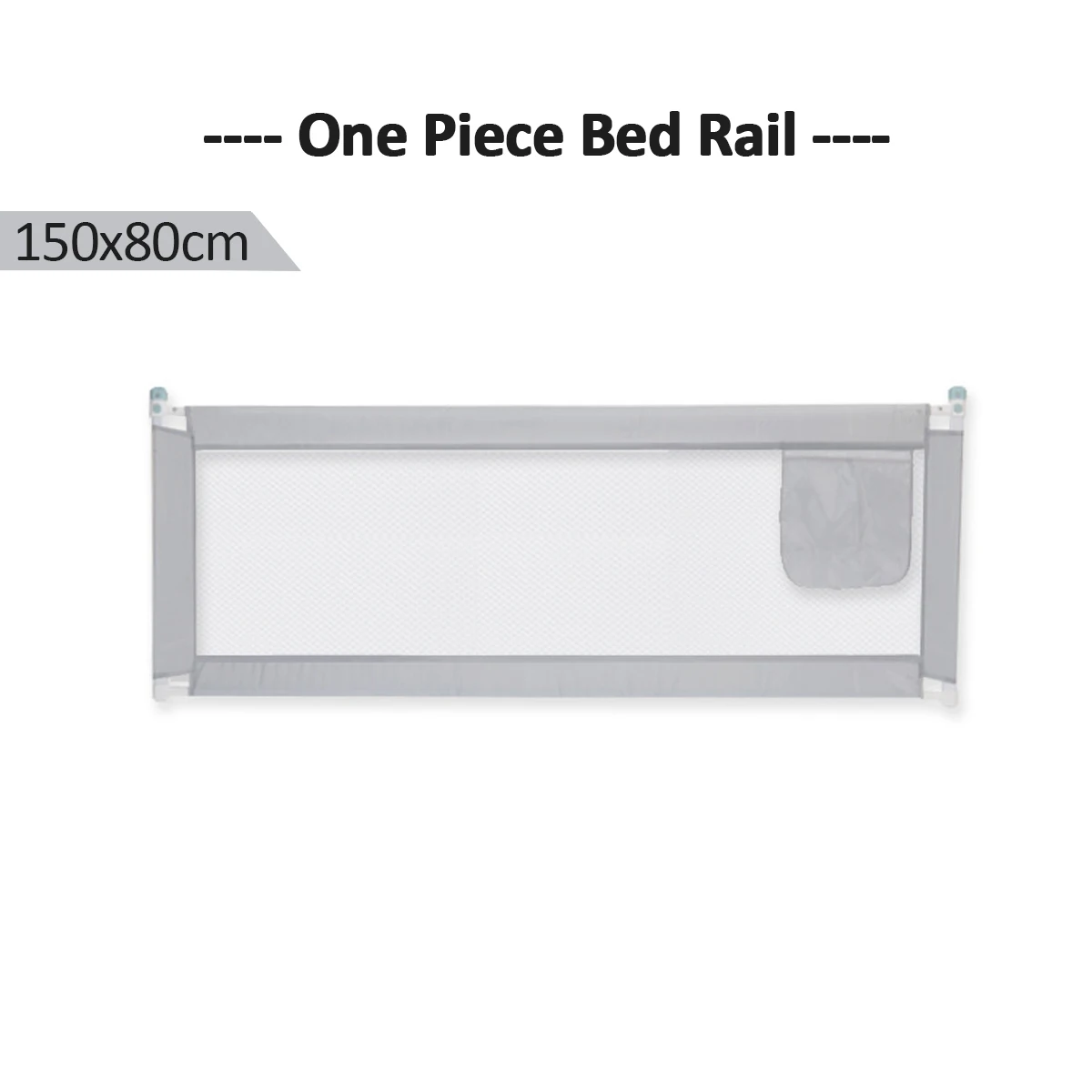 Grey 150x80cm Ограждение для детской кроватки, защитные ворота, барьер для детской кроватки, ограждение для детей, безопасный детский манеж - Цвет: Grey 150x80cm