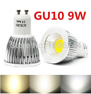 Супер яркий GU 10 лампочек Led теплый/белый 85 265 в 6 Вт 9 12 GU10 COB светодиодный светильник