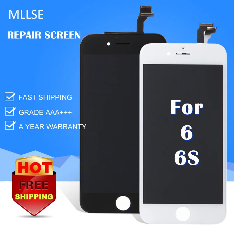 10 шт./лот ЖК дисплей для iphone 6 6S highscreen клон мобильного телефона экран в сборе с рамкой переднее стекло замена
