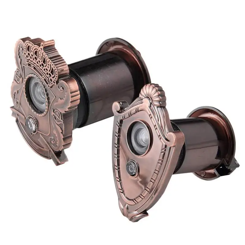 

200 Degree Wide Viewing Angle Peephole Security Door Viewers Hole Hidden Peephole Cat Eye Mirror HD Glass Lens Anti-Theft