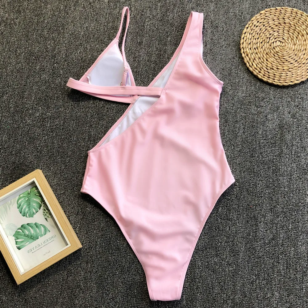 Женский купальный костюм с леопардовым принтом вырезами пуш-ап открытой спиной