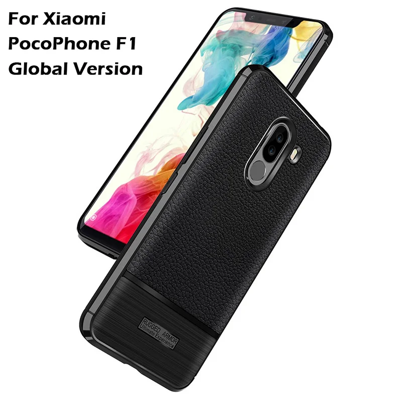 Мягкий чехол JONSNOW для Xiaomi Pocophone F1 защитный ударопрочный из ТПУ телефона Global Version Capa