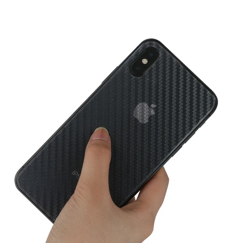 Пленка для мобильного телефона из углеродного волокна, наклейка для Apple iPhone XS Max 7 Plus 8 6 6S 5 5S X XR, аксессуары EEMIA