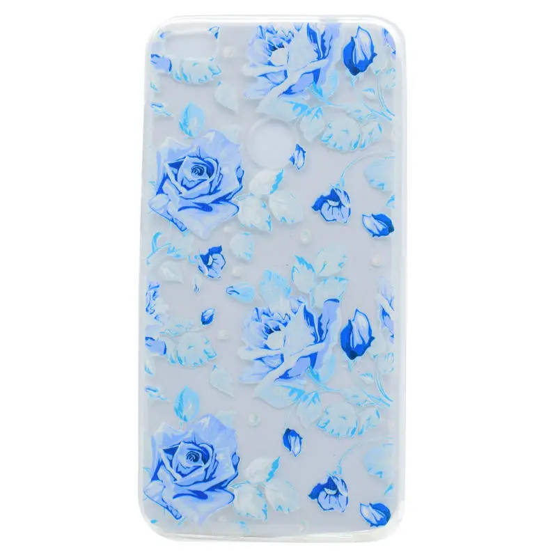 Мода Окрашенные Мягкие TPU Case For Huawei Nova 5.0 дюймов цветок Случаи Прозрачный