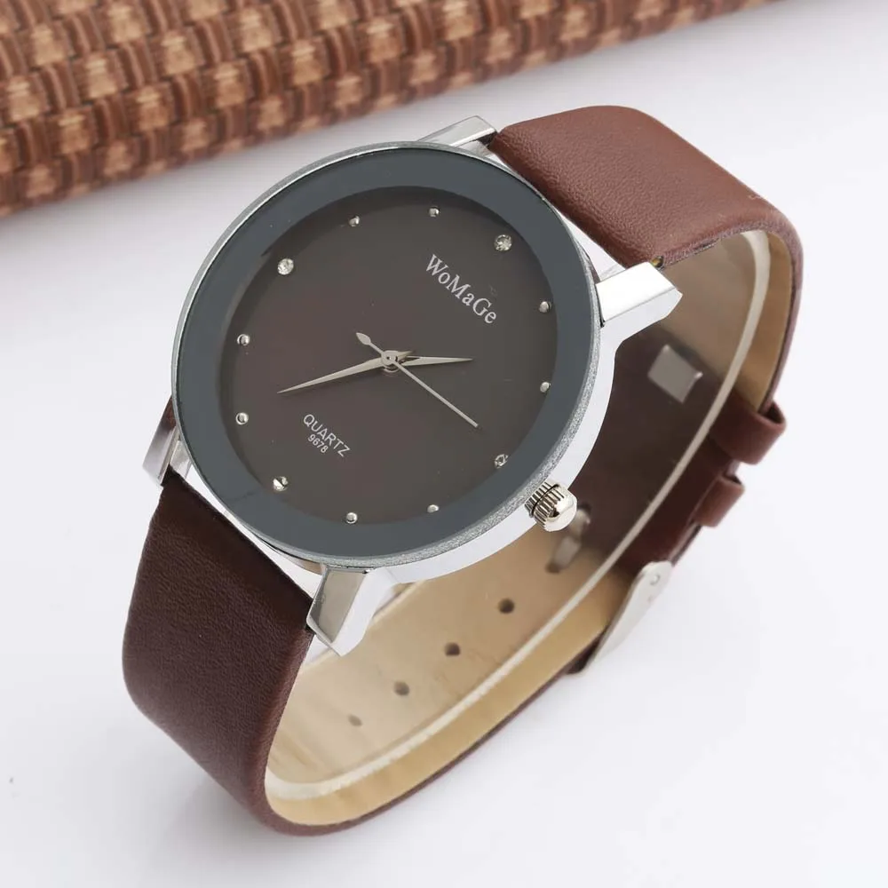 Women 's Casual Watches Leather Watchband Creative Glass Male Geneva Quartz Clock Luxury Brand Wristwatch 2020 relogio feminino |