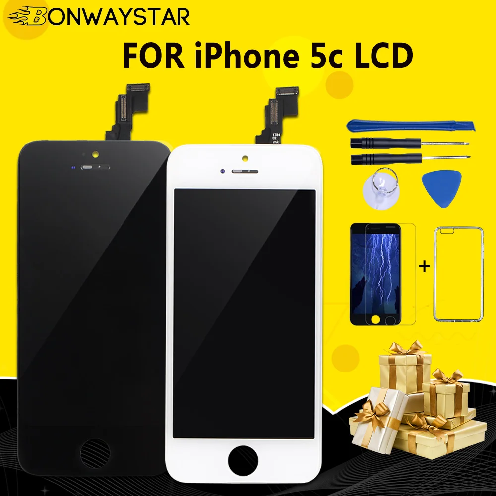 Сменный сенсорный ЖК-экран для iPhone 5C A1456 A1507 A1532 A1529 A1516 | Мобильные телефоны и
