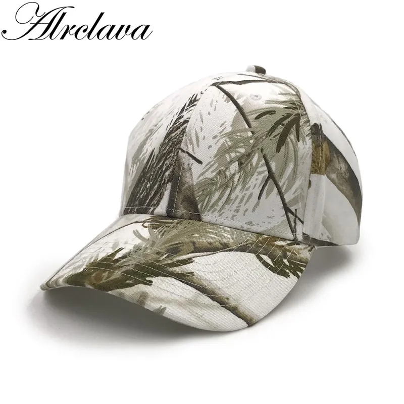 Охота Настоящее Дерево Камуфляж Бейсбол Кепки Для мужчин Snapback Белоснежка Шапки