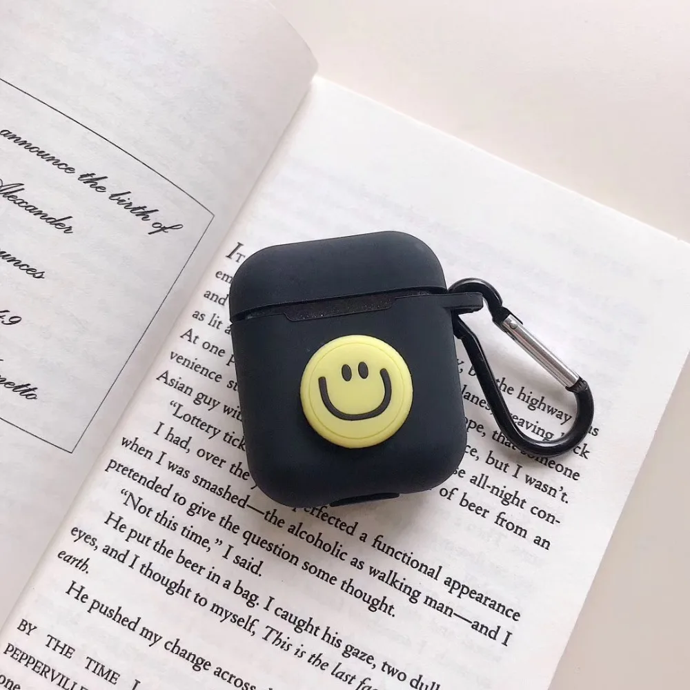 ТПУ мягкий силиконовый Bluetooth беспроводной чехол для наушников AirPods зарядная