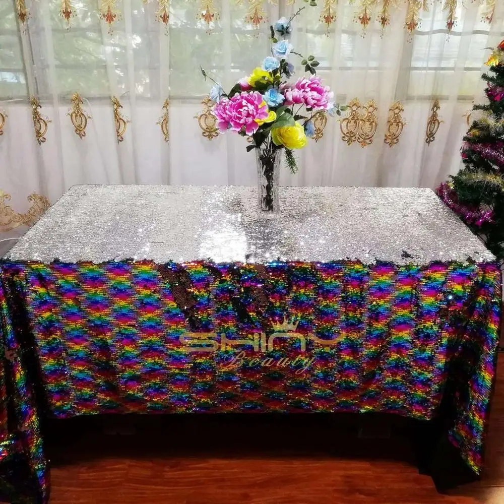 225*330 см скатерть с золотыми блестками из полиэстера/нейлоновой ткани для отеля