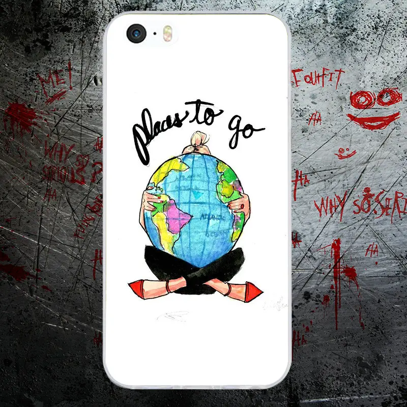 Роскошный модный дорожный Мягкий силиконовый чехол для iPhone 5 5S SE 6 6S Plus 7 7Plus 8 8Plus X |