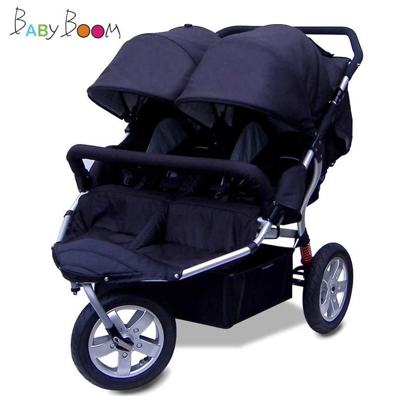 Специальное предложение Babyboom внедорожная детская коляска для близнецов с