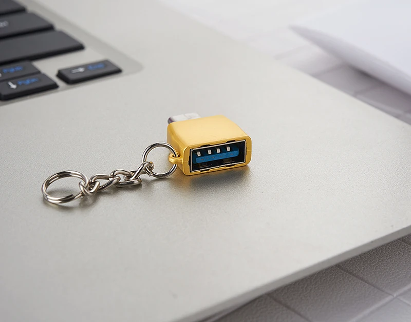 Thbelieve USB OTG Female To Type C Male Adaptores с брелком USBC Card Reader Keymouse | Мобильные телефоны и