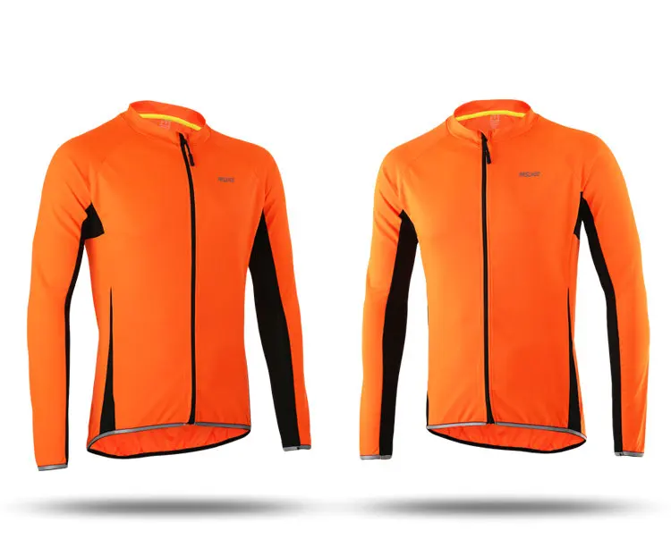 ARSUXEO Cycling Jersey Long Sleeve Sportswear Breathable Quick Dry Sun Protection Mountain Bike Bicycle Clothing Shirts Wear