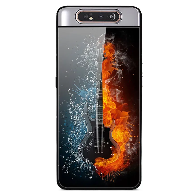 39 Для samsung Galaxy A80 чехол из закаленного стекла жесткая задняя крышка для samsung Galaxy A80 A90 SM-A805F SM A805F чехол для телефона A 80 6,7'' - Цвет: 39