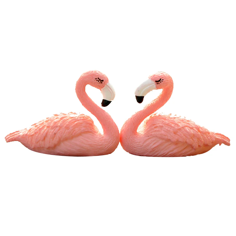 BAIUFOR миниатюрные очаровательные розовые фламинго аксессуары для террариума DIY