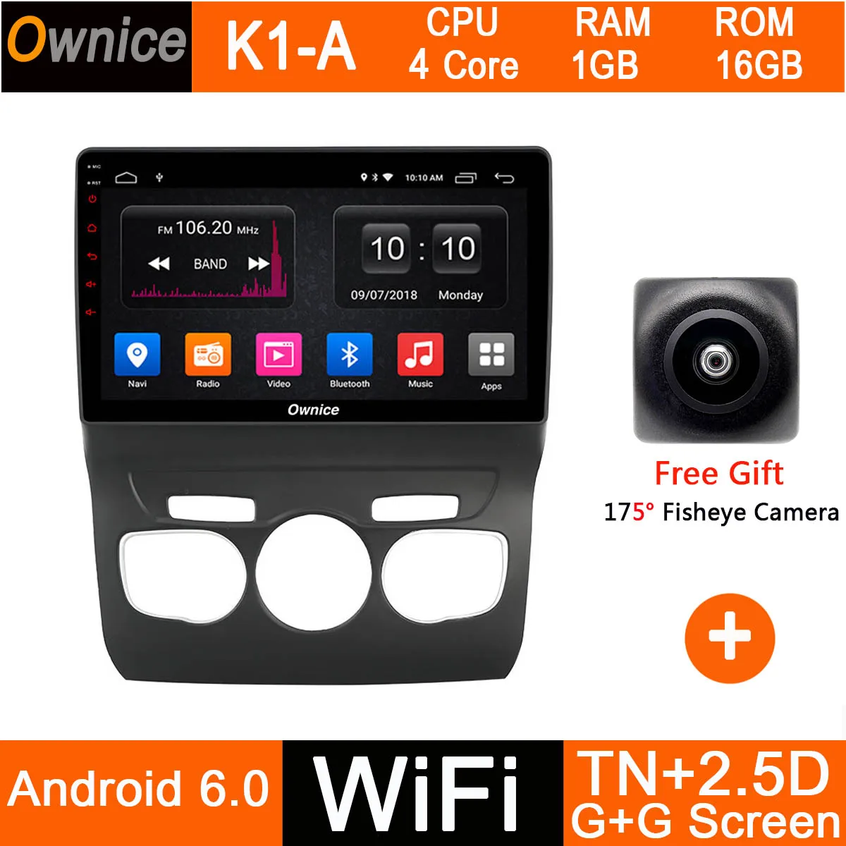 K1-A Восьмиядерный 10," ips Android 9,0 автомобильный DVD gps навигационный плеер стерео для Citroen C4 C4L DS4 2011- радио LTE CarPlay DSP - Цвет: K1-A